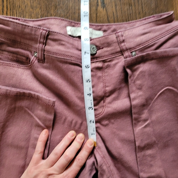 Cato Est. 1948 Denim Dusty Rose Metallic Skinny Leg Jeans Size Women's 2 - Picture 6 of 10